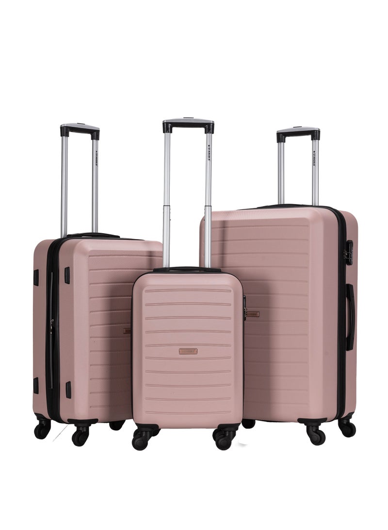 ستارجولد مجموعة حقائب سفر مكونة من 3 قطع من حقائب أمتعة السفر ذات الجانب الصلب من مادة ABS - Image 1